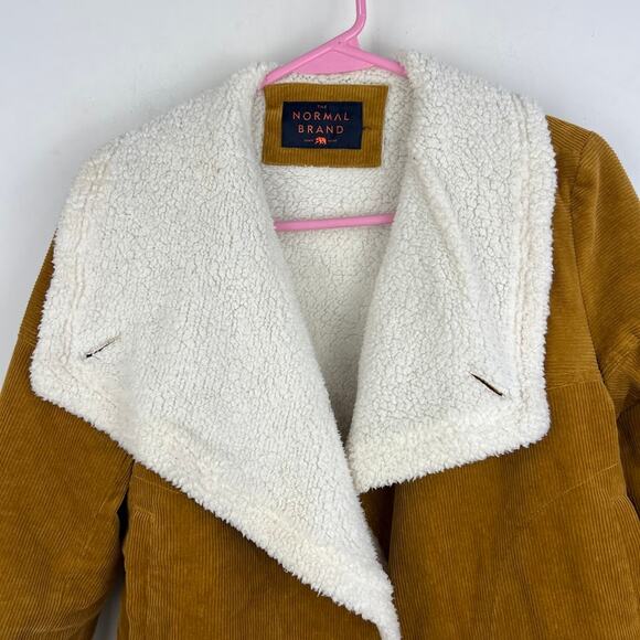 The Normal Brand Demi Corduroy Sherpa Jacket Womens Size XS - Picture 3 of 9